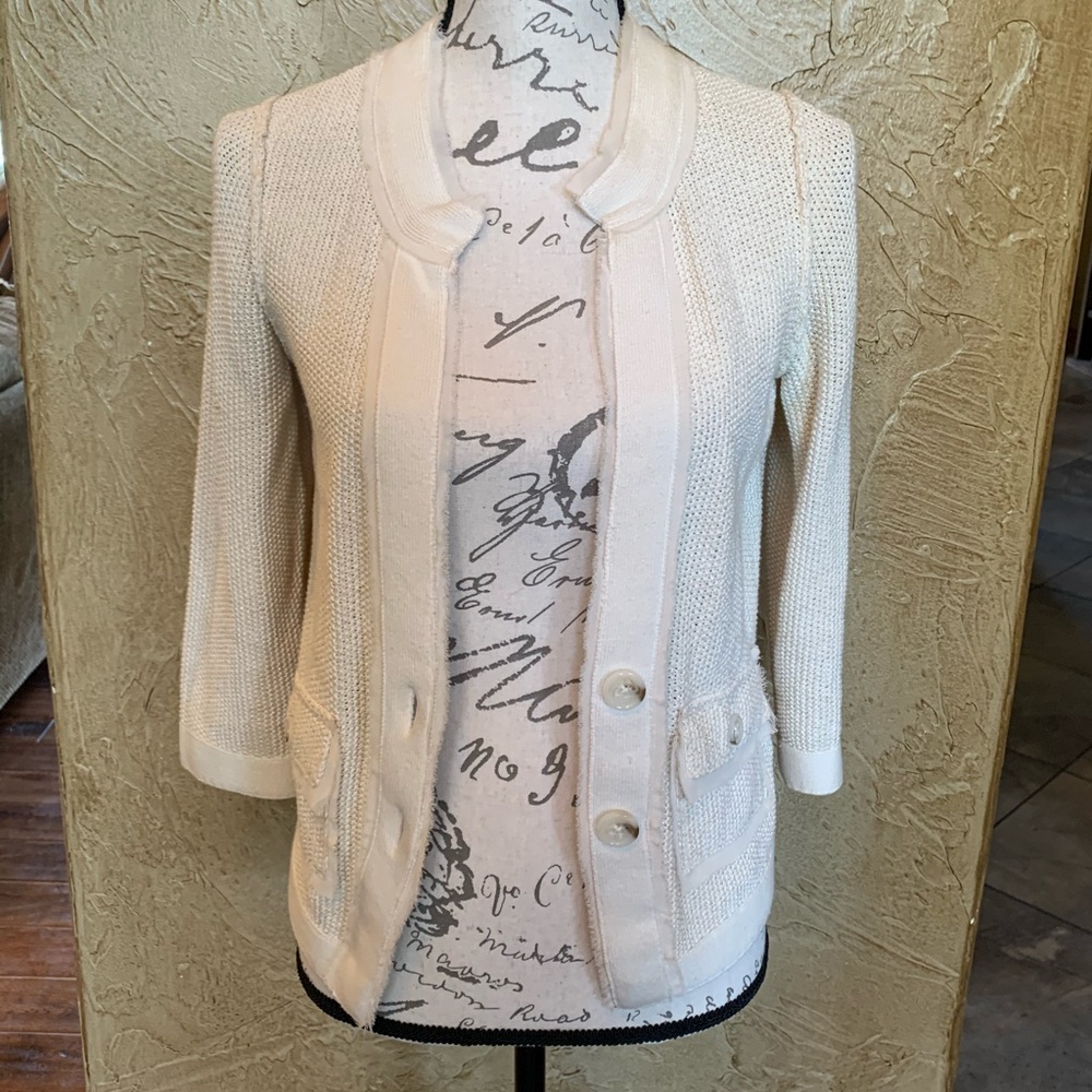 Banana Republic sweater blazer tweed